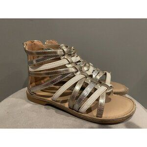Tucker & Tate BNWT girls sandals gladiator NEW metallic